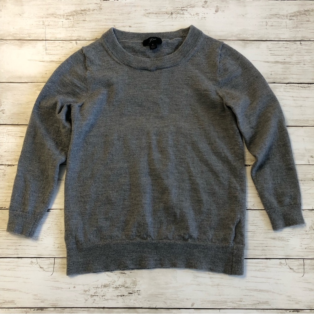 J.CREW Kid’s Gray Crewneck Long Sleeve Sweatshirt Sz S